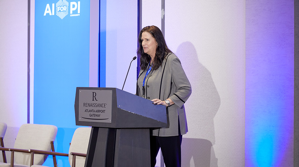 Lynn Garbee speaking at AI Summit